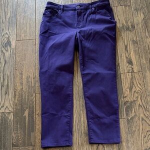 Chico's sz 1.5 Purple Ankle Jeans